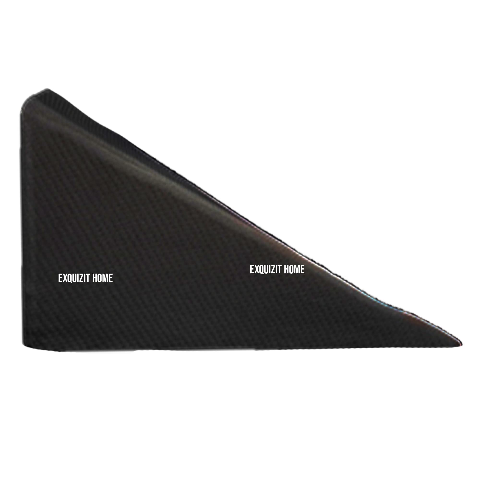 EXQUIZIT HOMEEXQUIZIT HOME Wedge Pillow Back Support Foam - Helps with Acid Reflux Cushion For Back Pain, Leg Pain,Snoring & Respiratory Problems Removable Cover COLOUR: Black