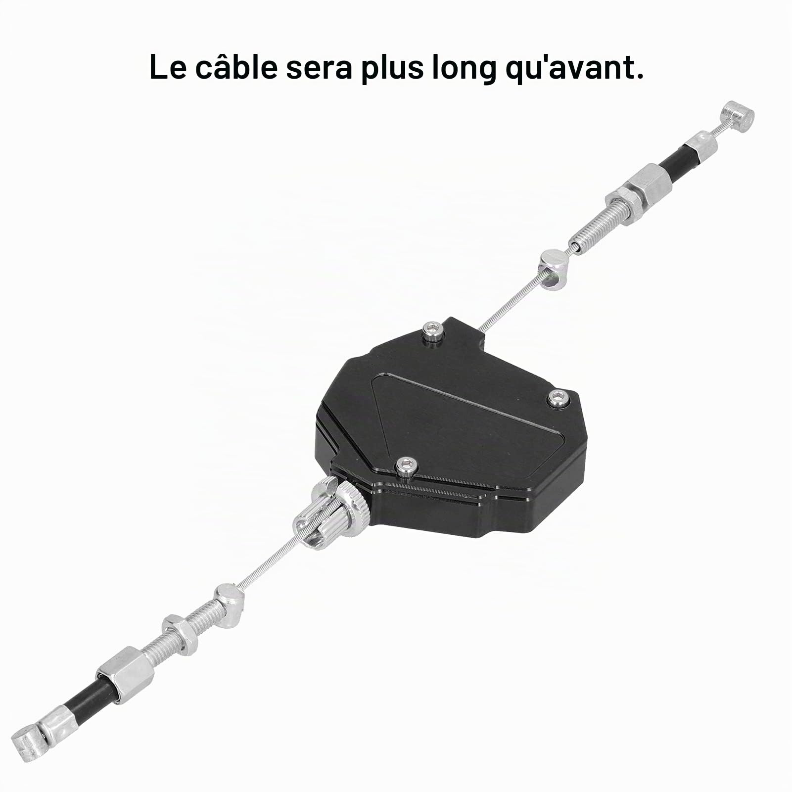 evier d'Embrayage Moto en Aluminium CNC Universel avec Câble Renforcé, Levier d'Embrayage Fluide pour Dirt Bike Motocross