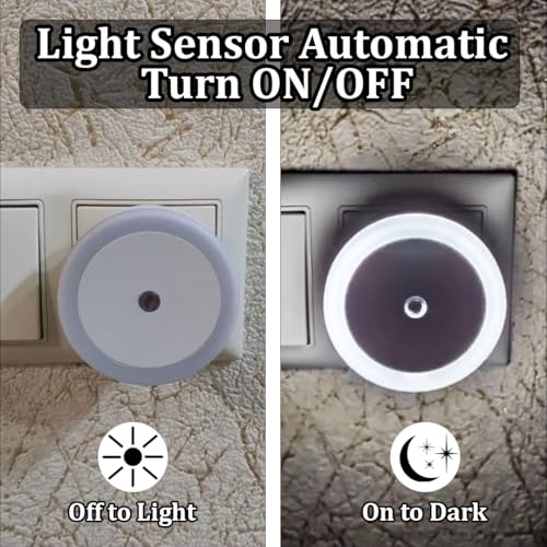 Image of fizzytech Smart Motion Sensor LED Light Bulb with Automatic On /Off and Dimmable White Glow, Energy Efficient 7W LED Bulb for Home, Stairs, Kitchen, Bathroom, Wardrobe Lighting(Round White Pack-2)
