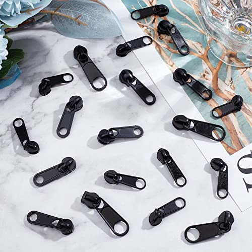 Image of GORGECRAFT 32PCS 4 Sizes Zip Puller Replacement Plastic Slider Instant Clip Quick Fix Zip Kits Removable Fix Zipper Repair Kit Garment Accessories for Coats Jacket Luggage