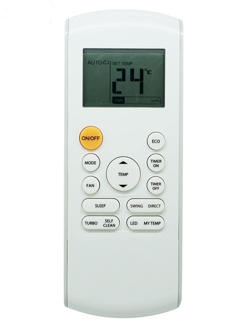 General Replacement Remote Control Fit for RG57A7/BGEF RG57E1/BGEU1 RG57B1/BGE RG57B2/BGE RG57B/BGE RG57/BGE RG57A/BGE RG57A6/BGEF RG57A7/BGEF RG57A6/BGEFU1 RG57E1/BGEU1 RG57H3/BGEFU1 for Midea AC