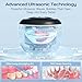 Ultrasonic Retainer Cleaner(2025 Upgraded), 45kHz Cleaning Machine for Dentures, Mouth Guards, Braces, Toothbrush & Jewelry, 200ML Denture Cleaner with 4 Modes for Dental Care