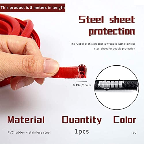 Mikqky 10 m Guarnizione Porta Auto Gomma con