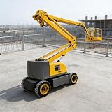Articulated Boom Lift Platform – Wheeled-Mounted Aerial Access Lift, Small Portable Crane for Building, Tree Trimming & Facility Maintenance