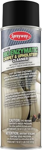 Sprayway SW589 Bio Limpiador Enzimático de Alfombras y Tapicería, 18 oz