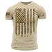 Grunt Style Outdoors Camo Flag Men's T-Shirt, Color Woodland, Size X-Large