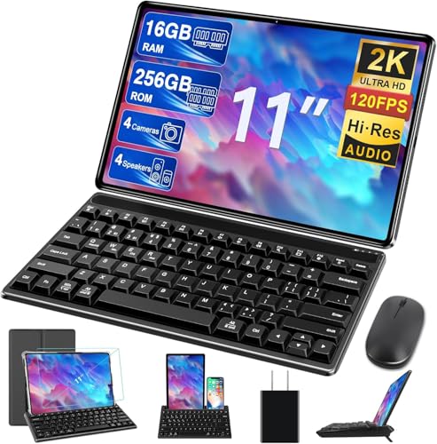 GOODTEL 2025 Tablet táctil de 11 pulgadas, Android 13 16GB RAM+256GB ROM+TF 1TB, 2K Pantalla 2000 x...