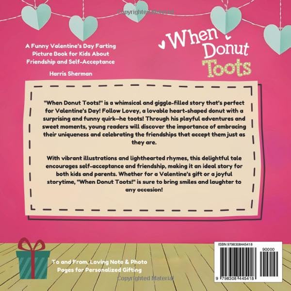 When Donut Toots!: A Funny Valentine’s Day Farting Picture Book for Kids About Friendship and Self-Acceptance: A Hilarious Rhyming Story for Boys and Girls Ages 3-7: Keepsake Gift - Image 2