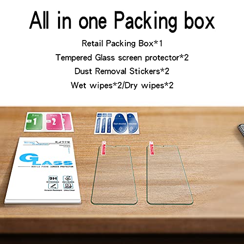 Katin [2-Pack] For Samsung Galaxy A10E/A10E Tempered Glass Screen Protector No-Bubble, 9H Hardness, Easy To Install #TOP6