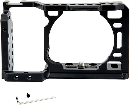 NICEYRIG Jaula para cámara Sony Alpha A6400 A6500 con segundo punto de bloqueo - 082