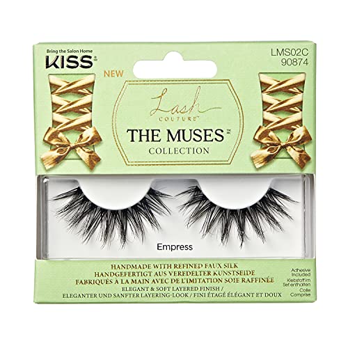 KISS Lash Couture Muses Collection Lash 02, Black, 1 pair (Pack of 1)