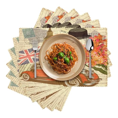 Sets de table Londres antidérapants et résistants à la chaleur de 45cm