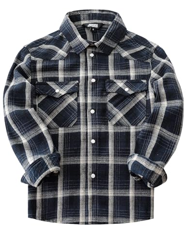 Chemise en flanelle pour enfants JOGAL style occidental idéale pour l'école et le plein air