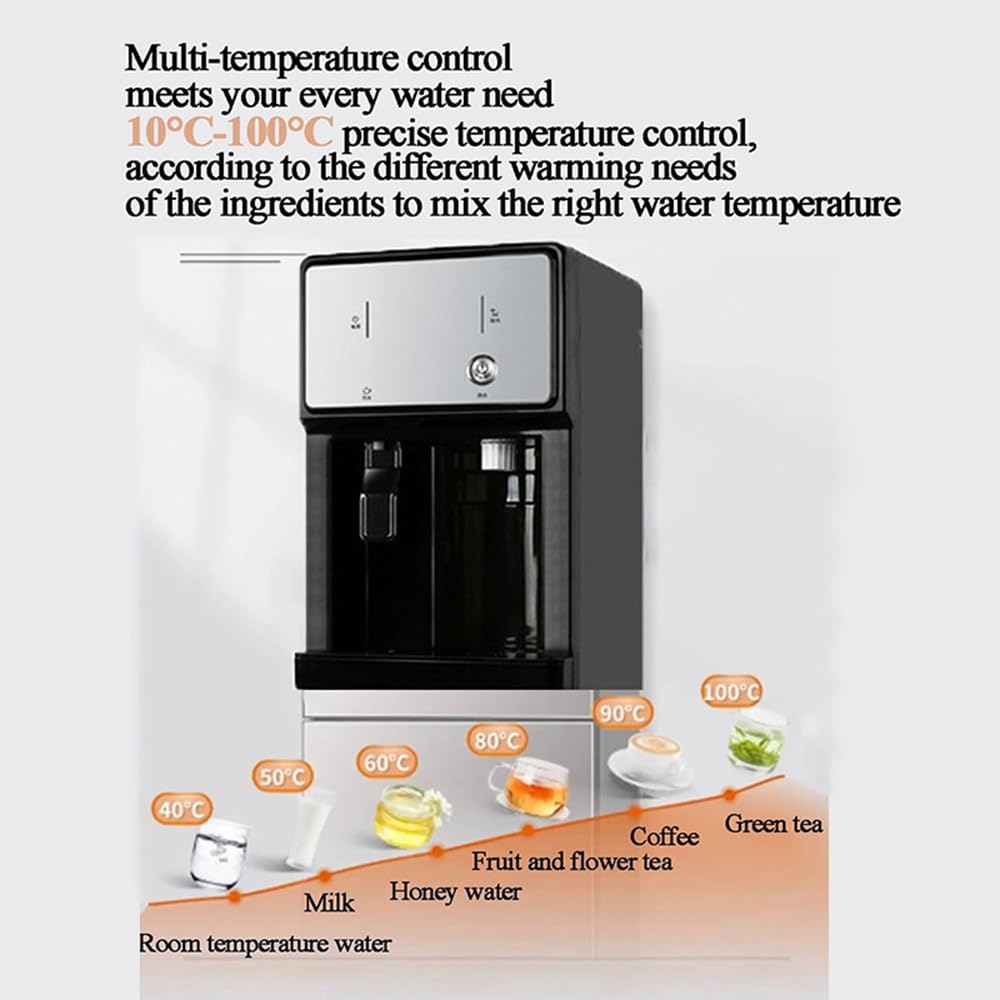 Gewerblicher Wasserspender Mit Festwasseranschluss, Geräuscharm, Mit Tür, 3 Temperaturstufen, Ideal for Zuhause Oder Büro
