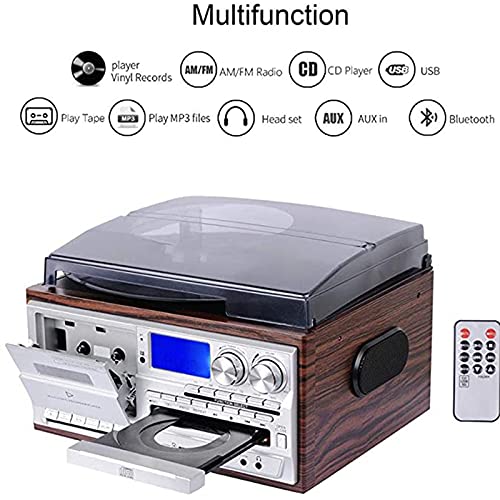 ZXCVB Tourne-Disque Vinyle Bluetooth, Gramophone Vintage, Radio Cassette FM/AM, enregistreur USB, Radio Cassette CD - Les Beatles, Paul McCartney, John Lennon, RIngo Starr, George Harrison ZXCVB Tourne-Disque Vinyle Bluetooth, Gramophone Vintage, Radio Cassette FM/AM, enregistreur USB, Radio Cassette CD – Image 3