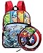Marvel Avengers Backpack with Detachable Captain America Shield Shaped Insulated Lunch Bag