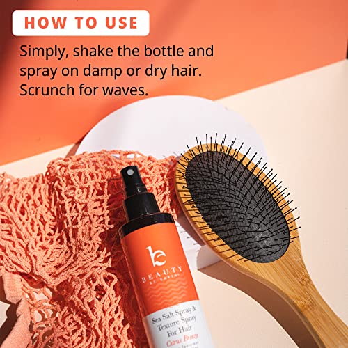 Beauty by Earth Sea Salt Spray for Hair - USA Made from Natural & Organic Ingredients, Texturing Spray for Men & Women, Hair Texture Booster for Fine Hair, Salt Water Mist