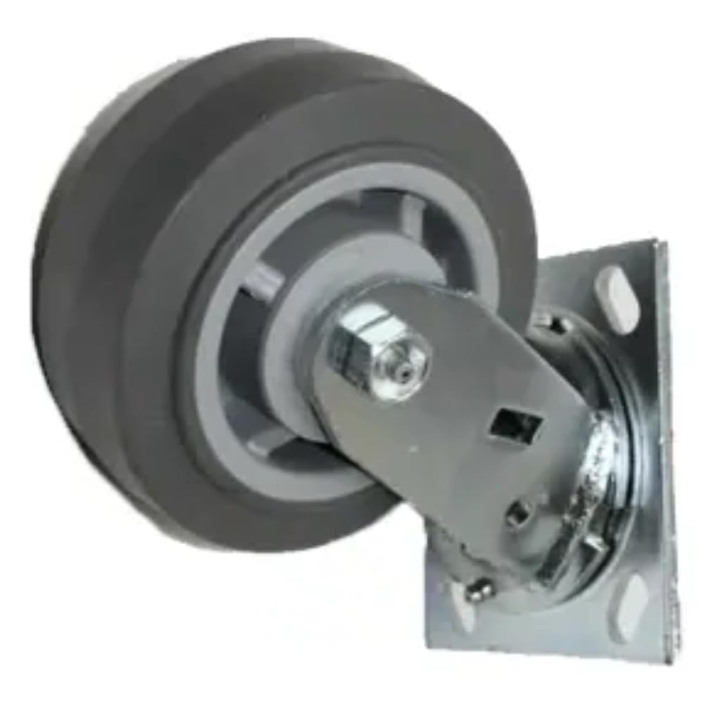 3 in Wheel Dia,Solid Rubber Wheel, 125 Lb Load Rating-2040011486