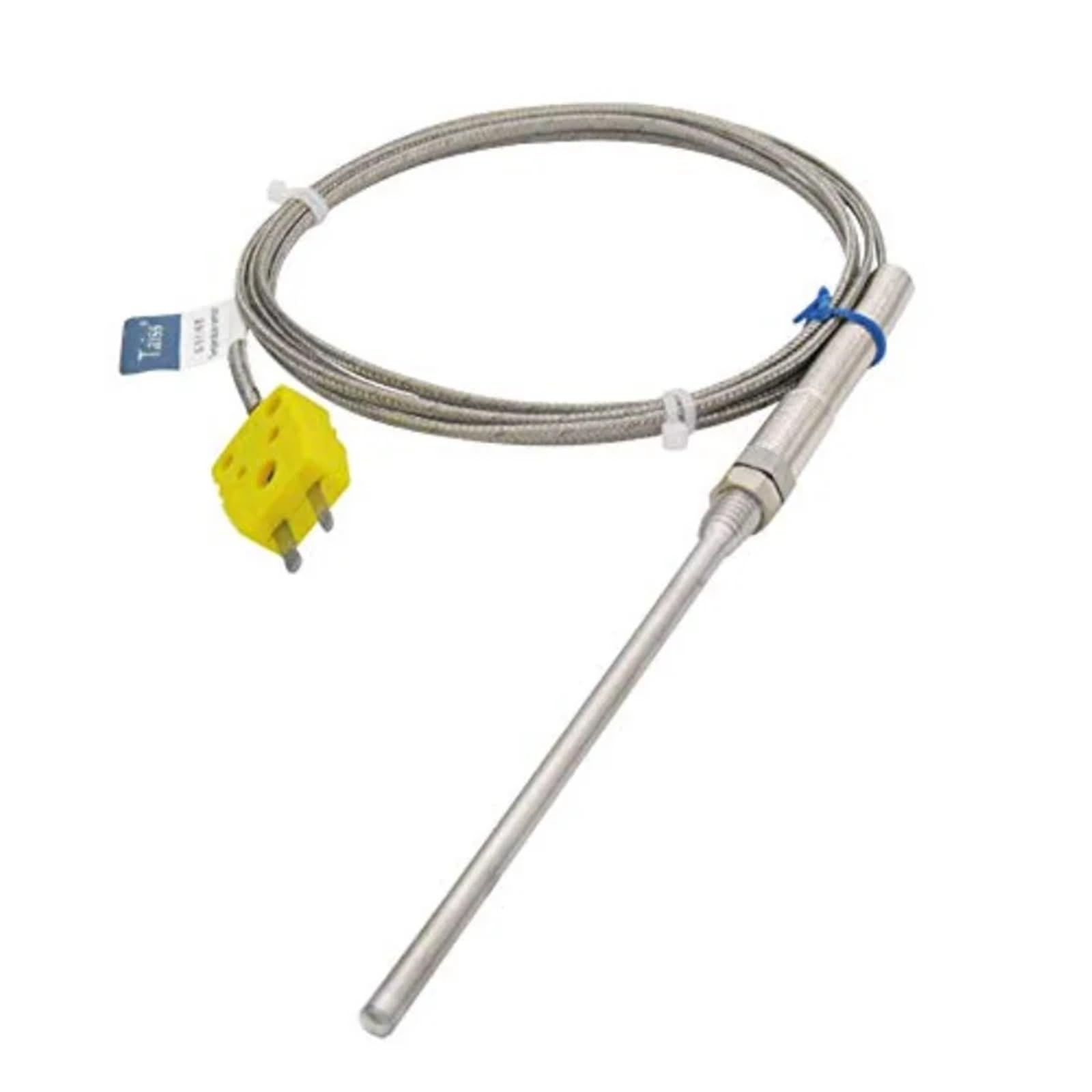Termistor sonda typu K, termopara, czujnik i miernik temperatury, gwint M8, zakres uszczelnienia od 1 szt. (2 m, 100 mm)