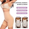 Slip-Shorts-Shapewear-for-Women-Tummy-Control-Underwear-High-Waisted-Shaping-Panties-Body-Shaper-Thigh-Slimmer Shapewear Shorts for Women Tummy Control High Waisted Body Shaper Butt Lifting Shorts Under Dresses(#1 Beige Firm Type,XL)
