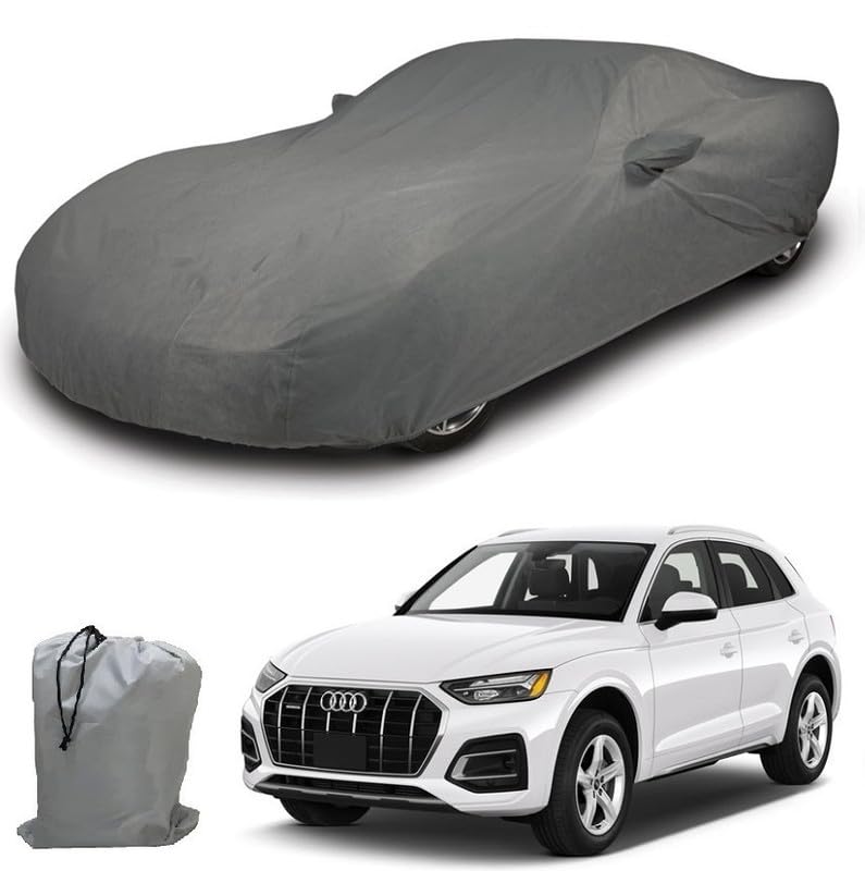 Image of ARCUATE Triple Layer Custom fit Car Body Cover for Audi Q5 |Top Layer Dustrproof | Middle Layer Waterproof | Bottom Layer Scratch Protection | Outdoor Indoor Fabric