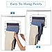 FeeraHozer Pants Hangers Non Slip 3 Pack Space Saving Hangers Multi-Layer Swing Arm Stainless Steel Space Saver Rack for Jeans Scarf Trouser Clothes (Gold)