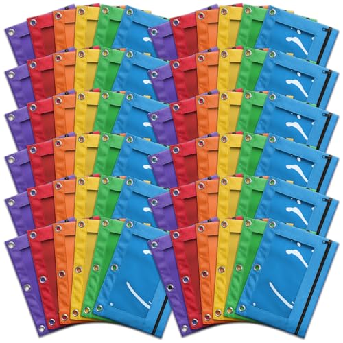 V-Opitos 72-pack pencil pouches for 3-ring binder