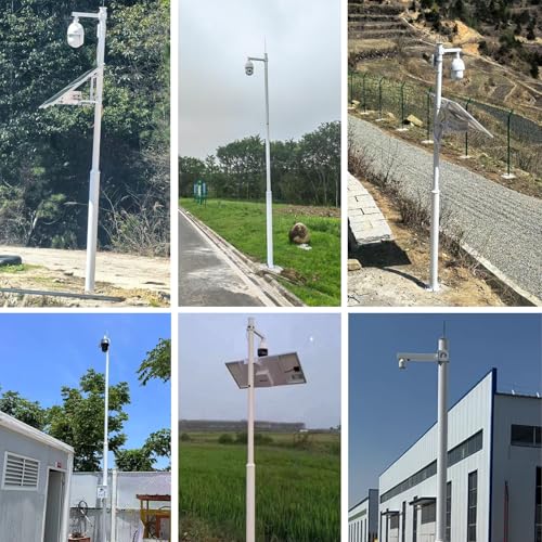 Poteau pour caméra de sécurité support de surveillance extérieur et montage universel