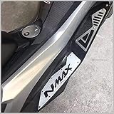 GCDN Placa del Pedal del reposapiés de la Motocicleta for Yamaha Nmax 155, Placa del Pedal de aleación de Aluminio de la Motocicleta Piezas modificadas de la Motocicleta