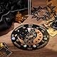 INFUNLY Holz-Pendelbrett, 7.9 Katze, Mond, Hexe, Wünschelrutengehen, Wahrsagen, Planchette-Brett, Metaphysisches Nachrichtenbrett Mit Heilkristall-Halskette, Hexerei, Wicca-Altar-Zubehör-Set