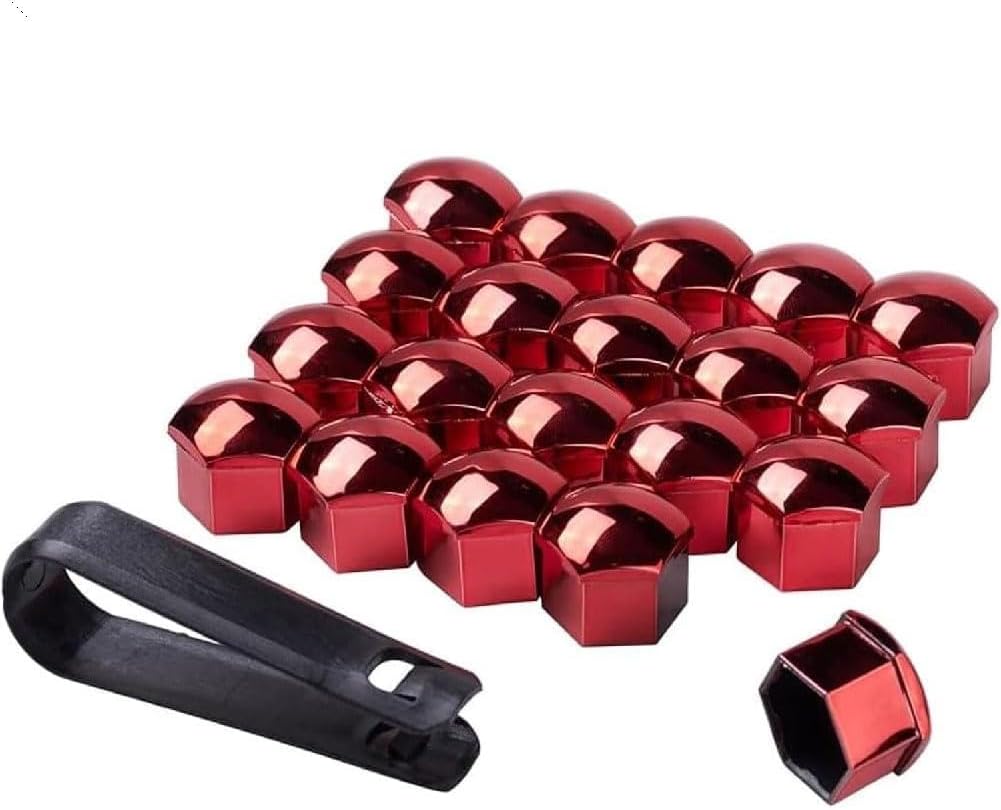 20Pcs Lug Nut Covers for Nissan for Qashqai J12 2021-2025, Car Wheel Center Bolt Caps Rim Protection Rustproof Replacement with Removal Tool,B/Blue-B/19mm