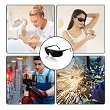 peiyee 2 szt. Laserowe okulary ochronne na oczy, IPL 190-2000 nm Laserowe okulary ochronne, okulary ochronne do usuwania włosów do leczenia depilacji i operatora kosmetologii