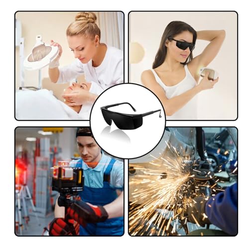 Peiyee 2 Pcs Ipl 200-2000nm Gafas De Seguridad LáSer,Gafas De Seguridad óPticas Con Pata TelescóPica,Gafas Protectoras Para Tratamiento De DepilacióN,Operadores CosméTicos LáSer Y Terapia De Luz Roja - imagen 7