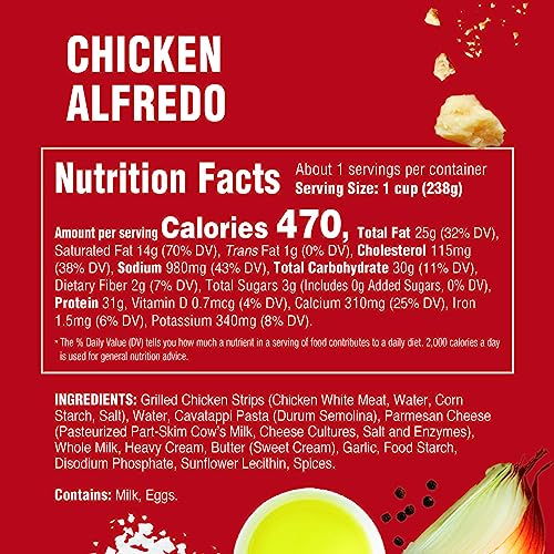 Rao's Made For Home Chicken Alfredo, Frozen Meals, 9 Oz, Premium Quality White Meat Chicken, Pasta, And Creamy Alfredo Pasta Sauce #TOP3