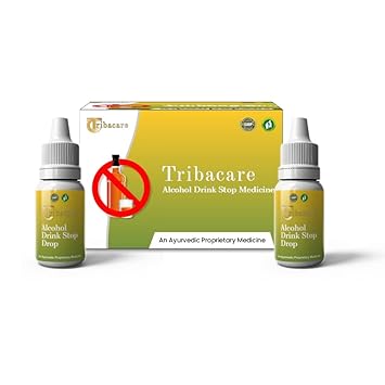 Tribacare Alcohol Drink Stop Drops, Ayurvedic De-Addiction Medicine for Nasha Mukti