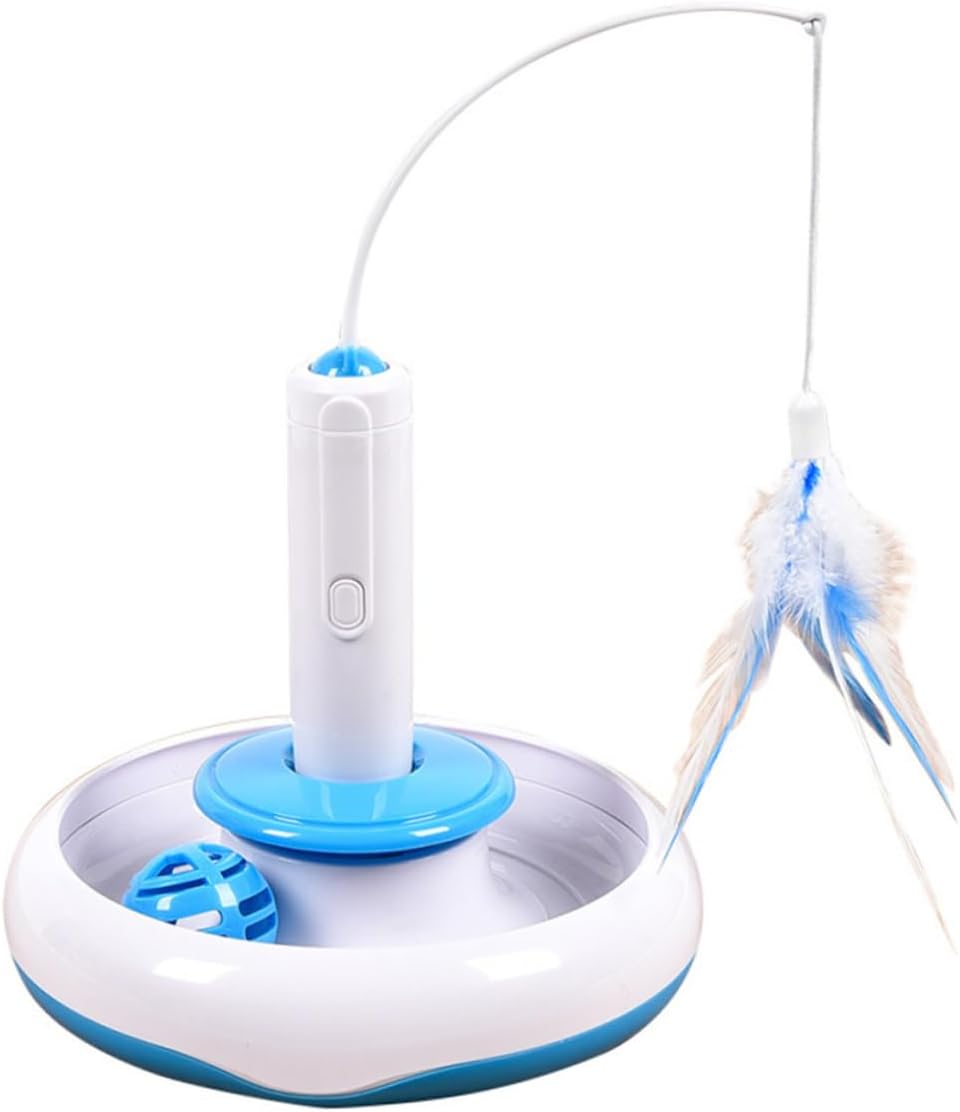 balacoo 360degree Cat Exercise Toys Electric Rotating Toy Pet Scratching Training Tool