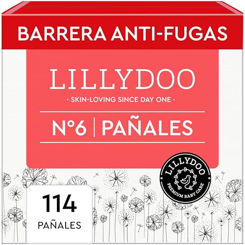 Pañales LILLYDOO delicados con la piel - talla 6 (13+ kg), caja...
