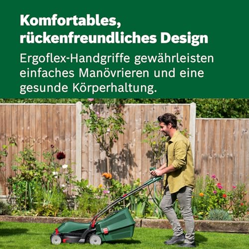 Bosch Elektro-Rasenmäher UniversalRotak 37-555 mit Kabel und 1400-W-Motor