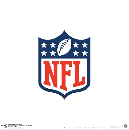 Vista 2 de Trends International Gallery Pops NFL Logo - Shield Canvas Wall Art, Unframed Version, 12" x 12" Gallery Pops Canvas Wall Art