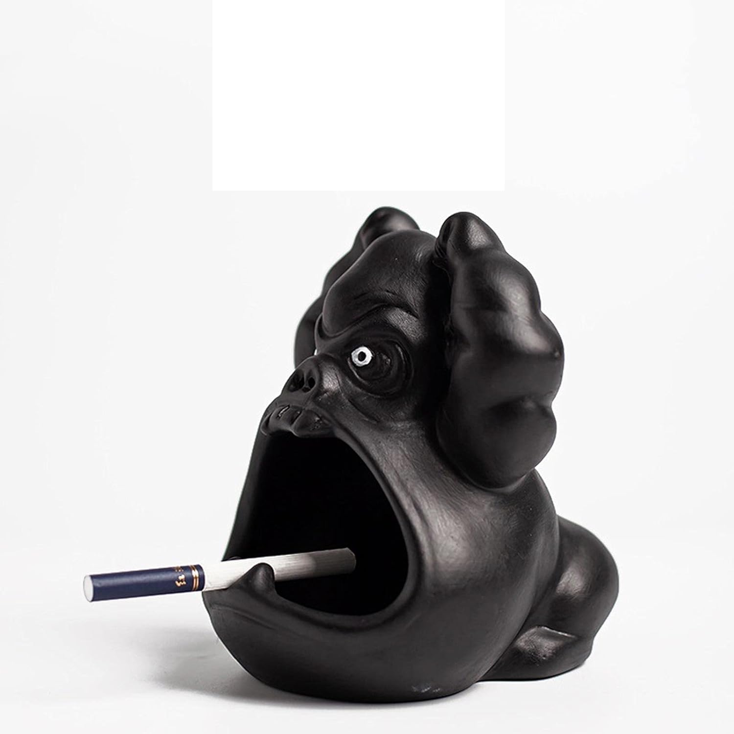 Ashtray Creative Animal Ashtray Ceramic Household Living Room Large Capacity Car Ash Tray for Home Office Decoration Home ashtrays (Color : Gray)