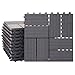 Produktbild Mendler WPC Bodenfliese Rhone, Holzoptik Balkon/Terrasse, 11x je 30x30cm = 1qm Vierecke - Premium anthrazit