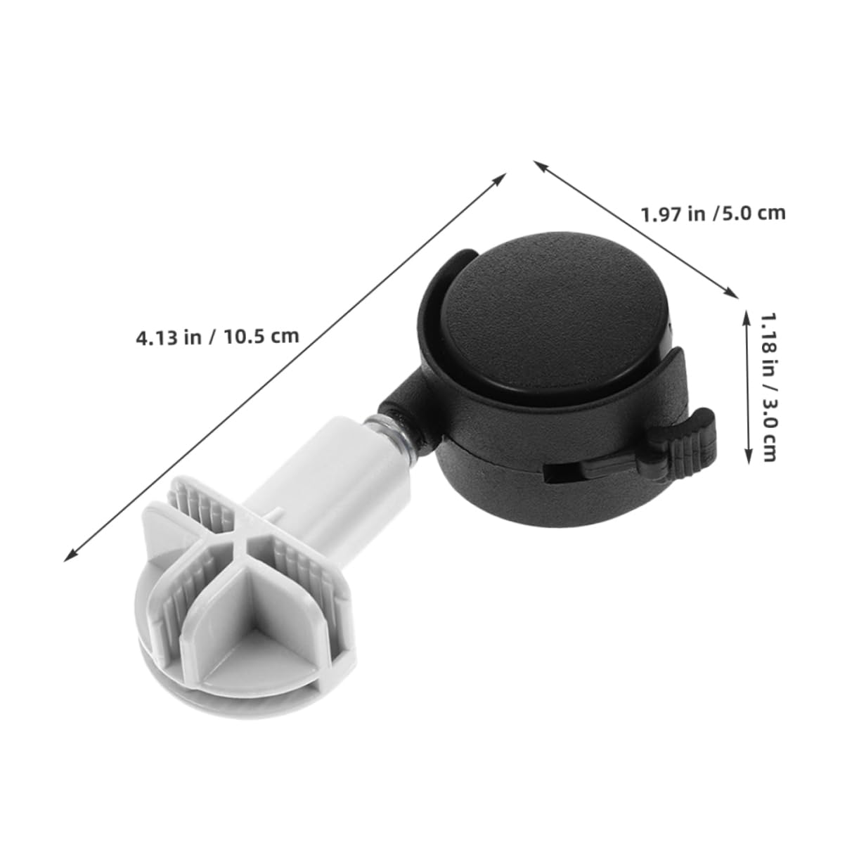 VICASKY Lot de 8 roulettes Pivotantes Silencieuses pour Cage à Animaux, Rotation 360 Degrés, Matériau Abs et Fer, Couleur Noir, Adaptées pour Meubles et Cages à Chiens