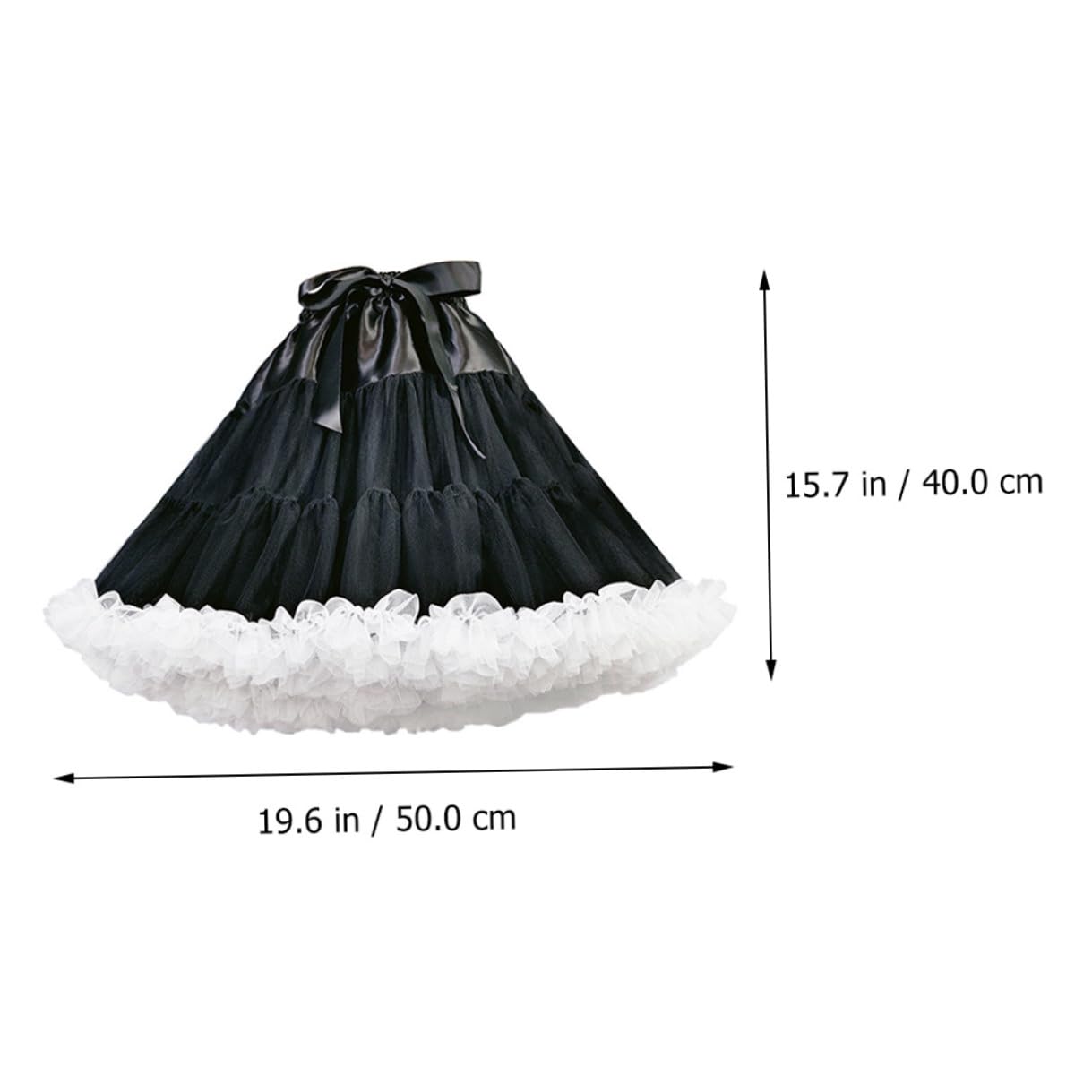 Healeved Lolita Unterrock 1 Stück Gauze Weiß für Damen Fancy | Sweet Style, Knitterarm und Formstabil, Leicht zu Reinigen, Bequemes und Ausziehen
