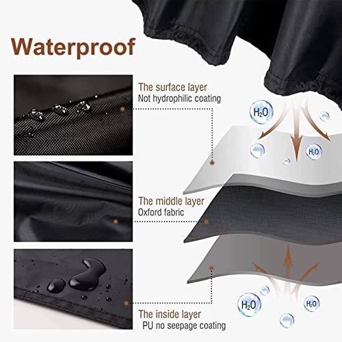 Funshot Cube Garden Furniture Covers, Garden Table Cover, 420D Oxford Fabric Rattan Cube Garden Furniture Cover Waterproof - Image 3