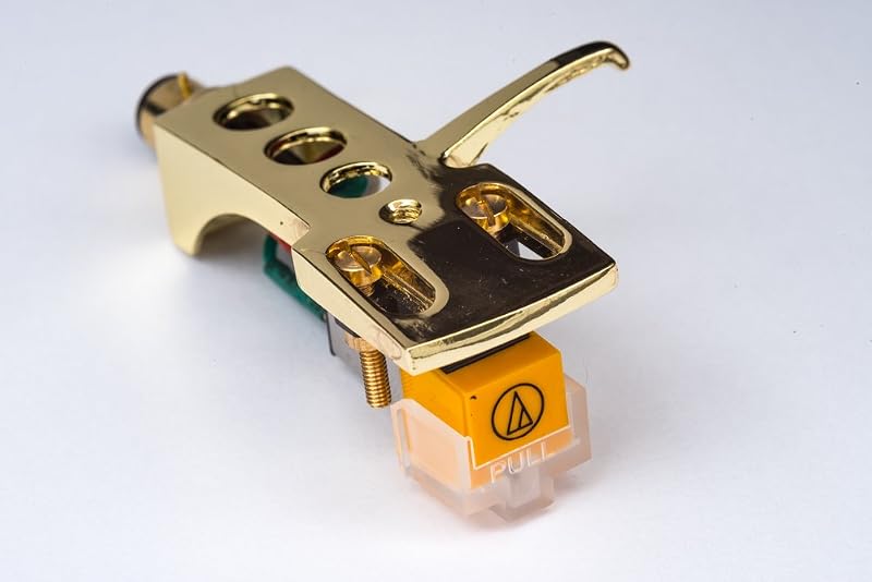 Gold plated Headshell, mount, cartridge, needle for Audio Technica T92 usb, ATLP120 usb, ATLP1240 usb, ATPL120, MADE IN ENGLAND