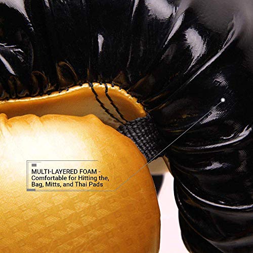 Revgear - Pinnacle Boxing Glove (Gold/Black, 12 Oz) #TOP3