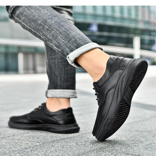 Men's Casual Leather Shoes Men's Soft Penny Loafers Light Sailing Shoes3