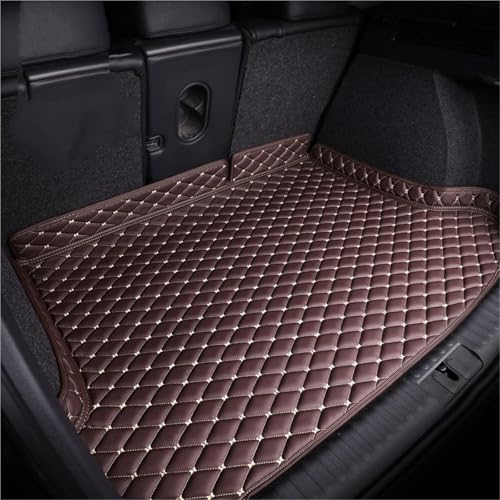 Tapis de coffre pour BMW X5 E70 2006-2013 étanche et antidérapant cuir brun