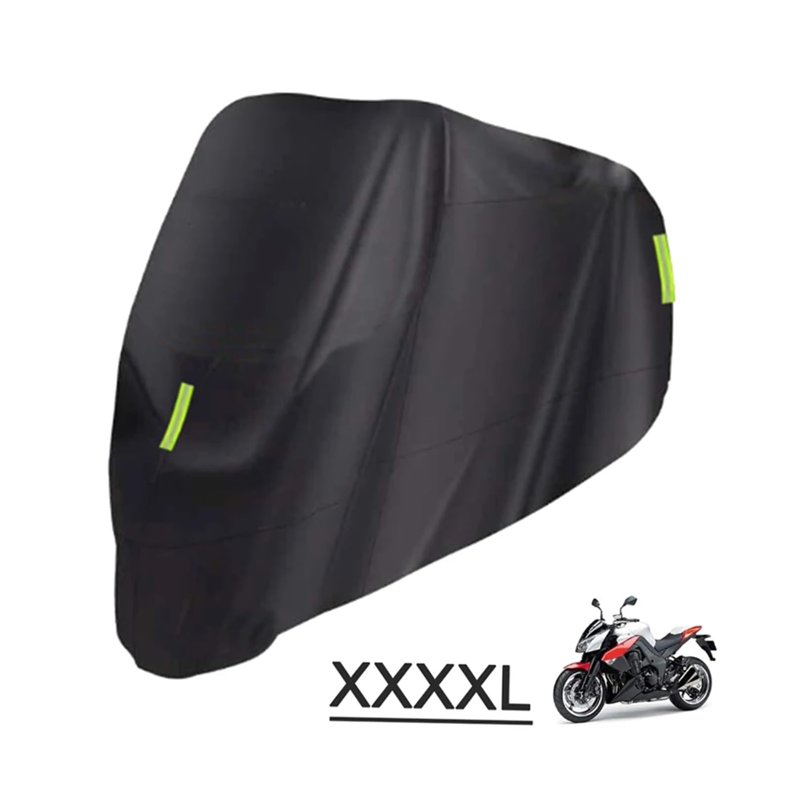 Cubre Moto Impermeable Cubierta Universal for Motocicleta, Impermeable for Todas Las Estaciones, protección al Aire Libre contra el Polvo, residuos, Lluvia, Tela Oxford 210D(4XL)