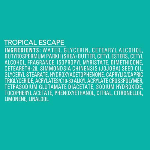 Image of Jergens Shea Fusion Tropical Escape Body Lotion, Shea Butter, 14 fl oz